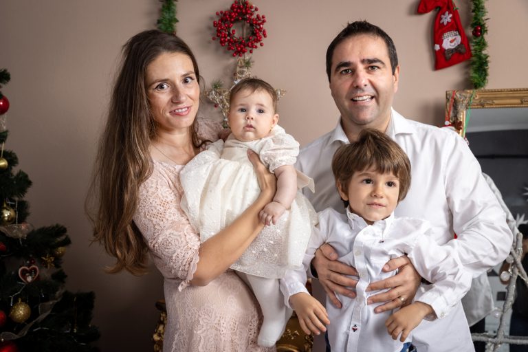 sesiune foto familie de craciun in studio