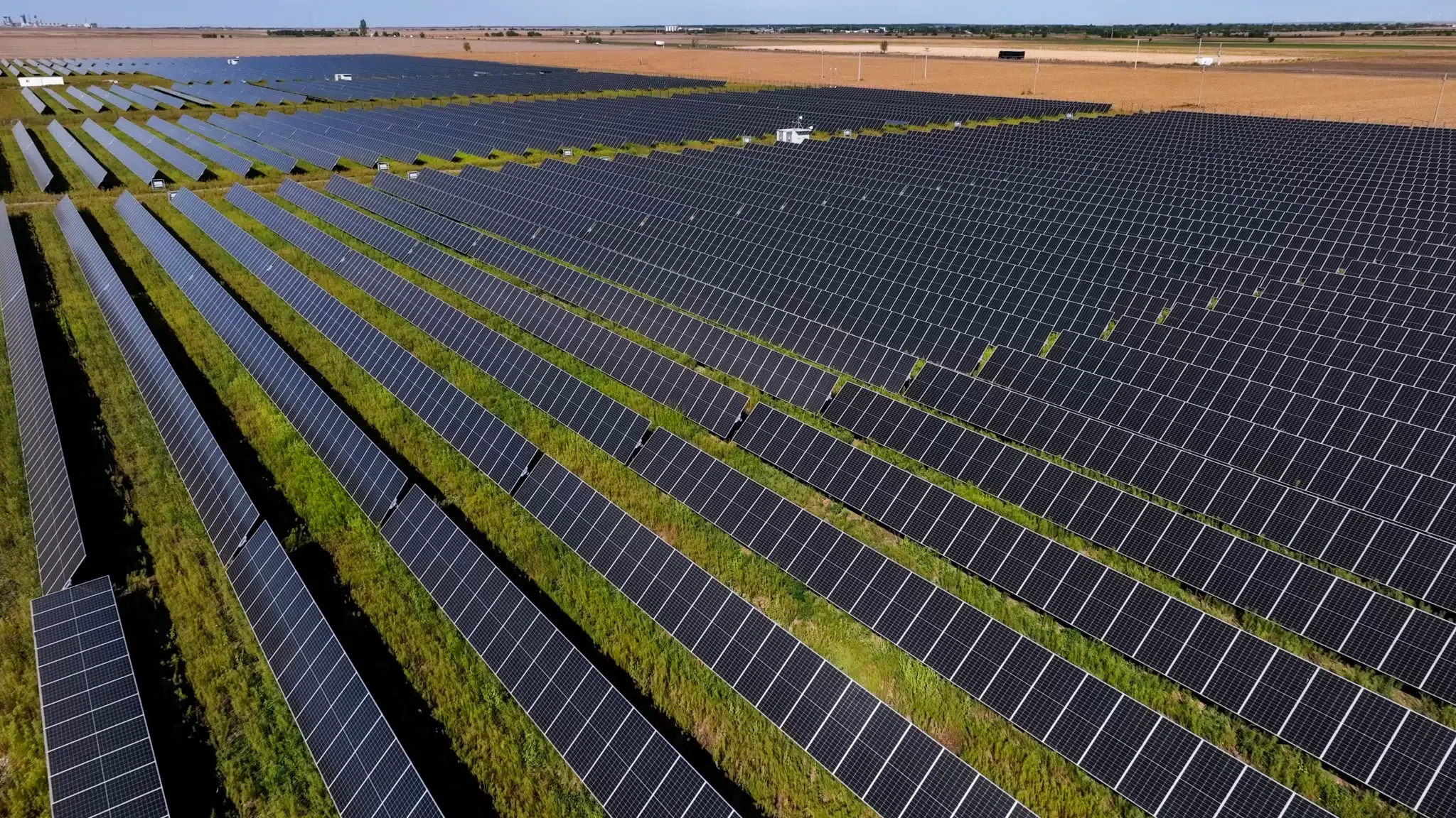 filmari drona parc fotovoltaic