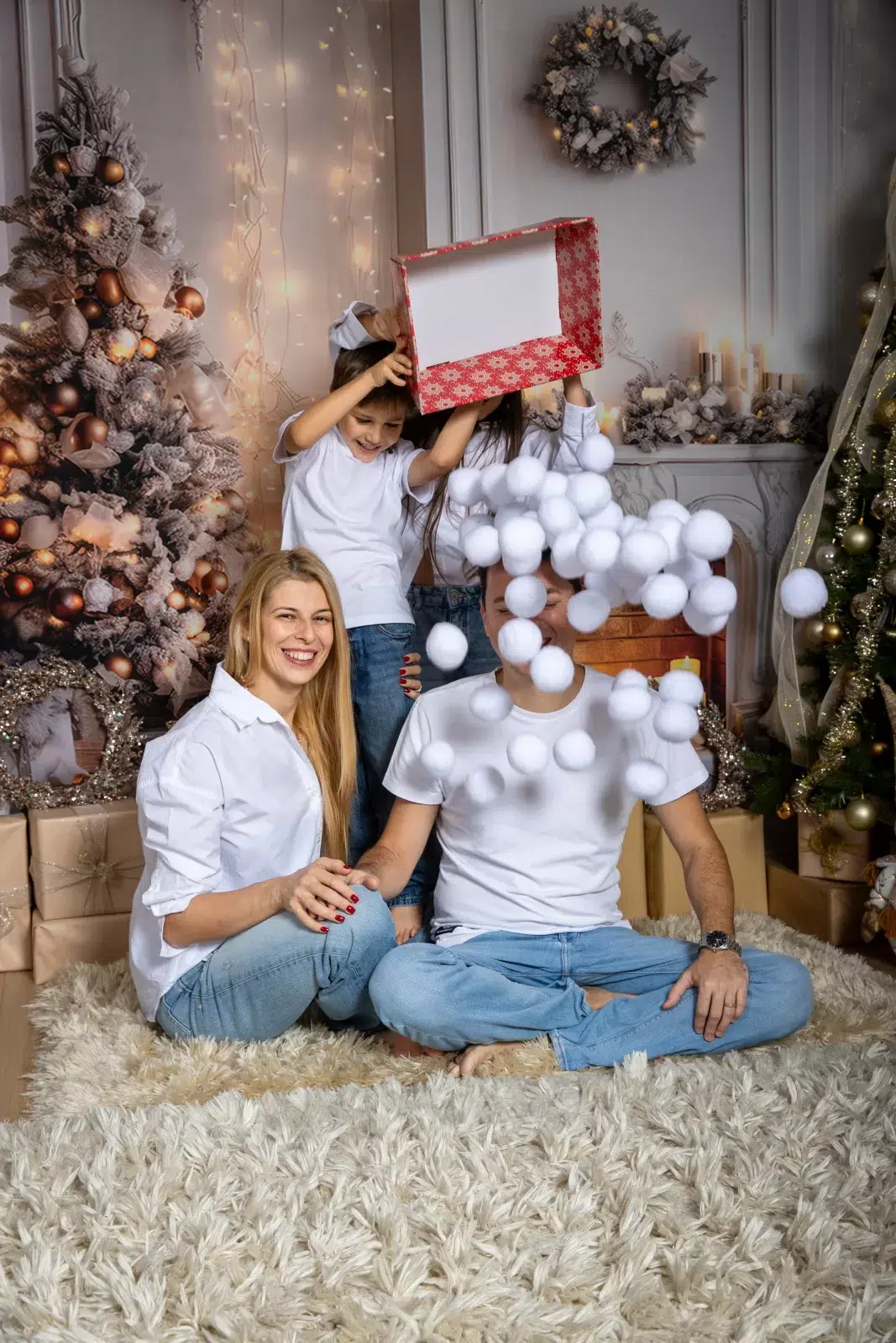 fotografii familie craciun