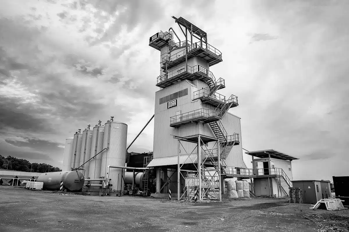 fotografii industriale statie asfalt