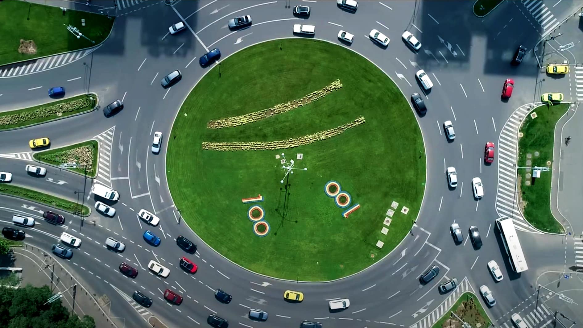 Corporate video production filming interview in Bucharest office