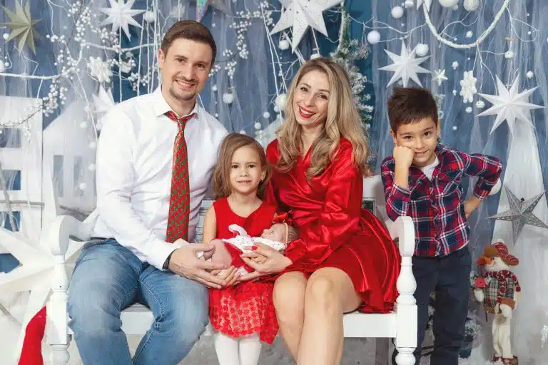 sesiune foto craciun familie