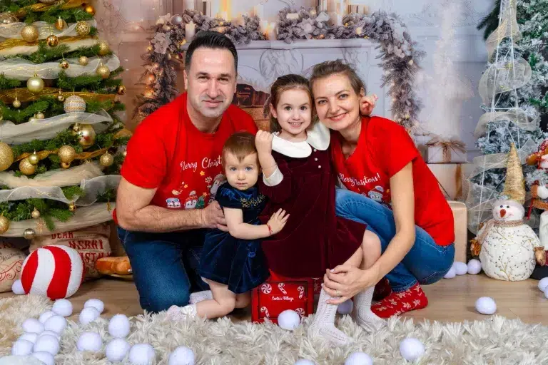 sesiune foto craciun familșie